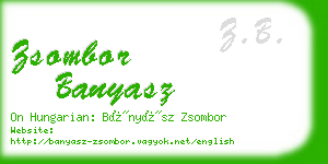 zsombor banyasz business card